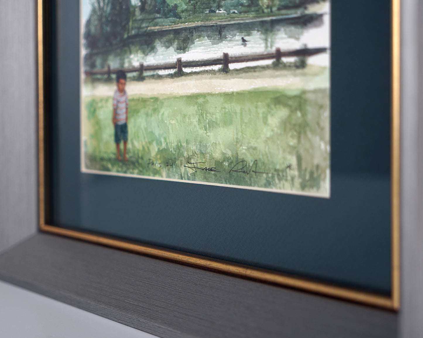 Un lago en invierno / Original Piece