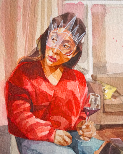 Una copa de vino / Original Piece