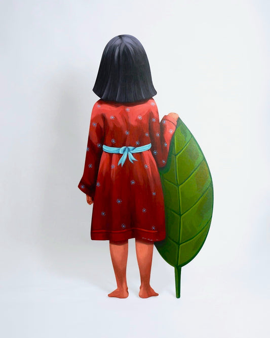 La hoja / Limited edition MDF board painting