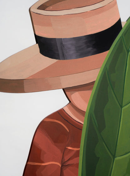 Detrás de la hoja / Limited edition MDF board painting