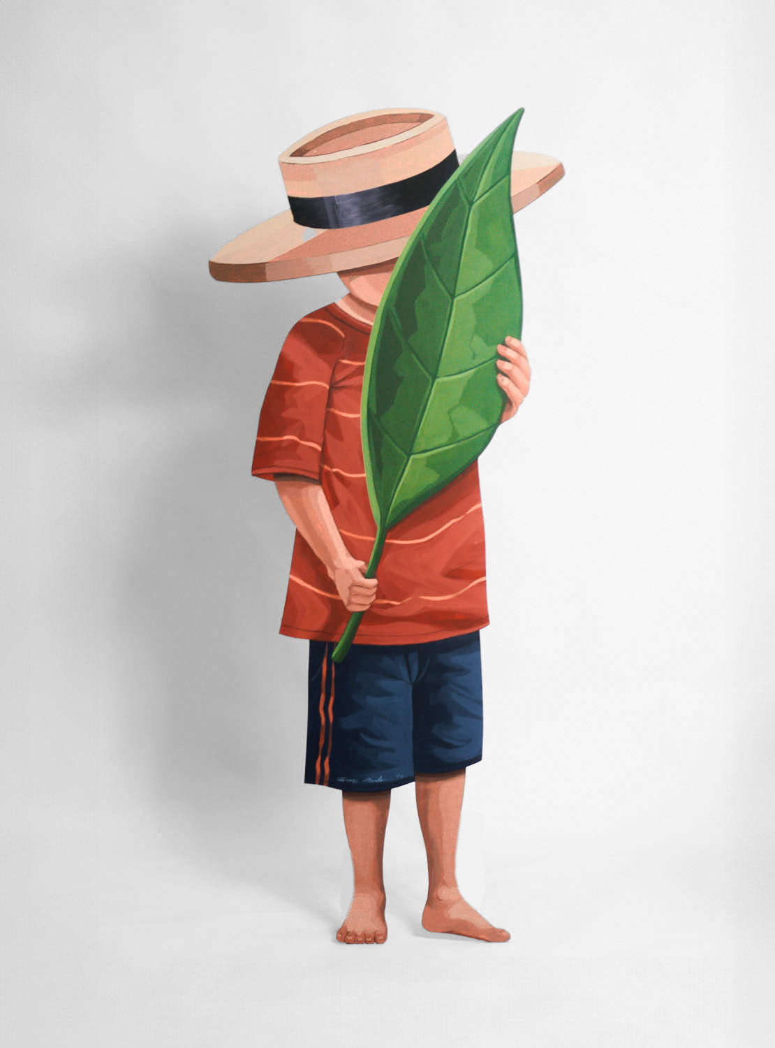 Detrás de la hoja / Limited edition MDF board painting