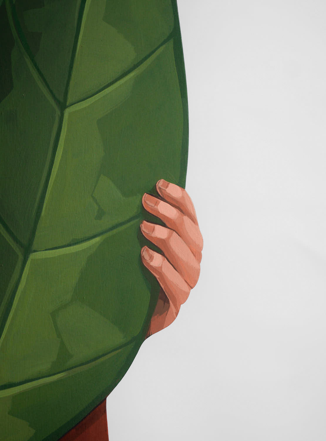 Detrás de la hoja / Limited edition MDF board painting